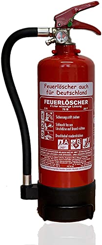 NEU OVP 2 L Fettbrand Schaum Feuerlöscher DIN EN 3 GS , 8 A, 70B, 25F (Ohne Prüfnachweis u. Jahresmarke)