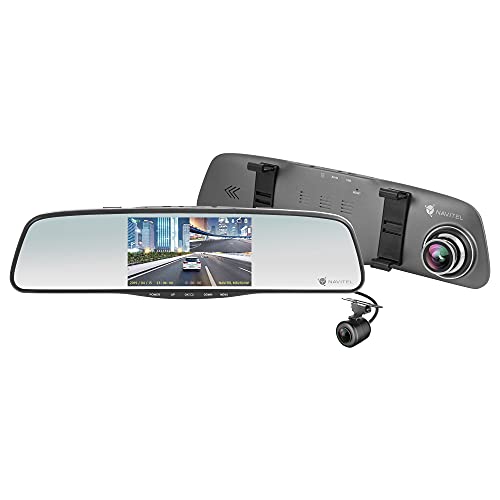 Navitel MR250NV Rückspiegel mit Dual Autokamera 1080P FHD (Touchscreen / 160° Weitwinkel/Nachtsicht/Parkmodus/Loop-Aufnahme/G-Sensor) inkl. 12 Monate Gratis Navigation
