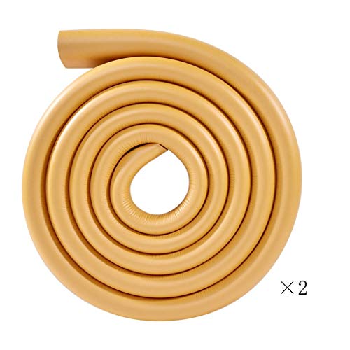 AnSafe Kantenschutz, Verdicken U-Typ Baby Schutz Weicher Streifen Benutzt for Möbelkante, (2M × 2) (Color : Wood, Size : 4M)