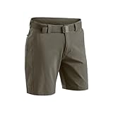 Maier Sports Nil Short M, Kurze Herren Wanderhose, Wasserabweisende Bermuda für Trekking und Hiking, PFC-frei, mSTRETCH pro 4 & Dryprotec, Braun, 58 (W42/L33)