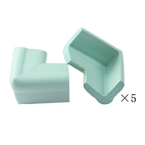 AnSafe Tischkantenschutz, Zum Baby-Gehschutz Sicher Und Weich Möbelkante (10 Packungen) (Color : Light green)