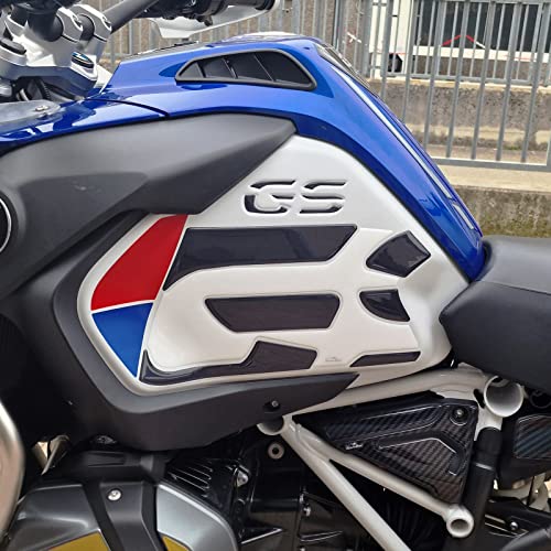 Resin Bike Motorrad-Aufkleber, kompatibel mit BMW R 1250 GS Adventure 2019 2022, Motorrad-Schutz, seitlich, 3D-Aufkleber, Harz, kompatibel mit: HP, Rallye, Triple Black, 40Th und Trophy