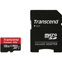 TS128GUSDU1 - MicroSDXC-Speicherkarte 128GB, Transcend Class 10 UHS-I