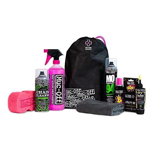 Muc-Off Ultimate Pendler Kit – Wesentliches Zubehör für die Wartung Ihres Fahrrads und zum Schutz vor Reifenpannen, inklusive Fahrradreiniger und B.A.M! Sofortige Pannen-Reparatur