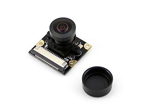 Waveshare Raspberry Pi Camera Module Kit 1080p Fisheye Lens Wider Field of View for Any Version of Raspberry-pi