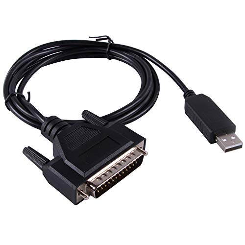 FTDI USB RS232 auf DB25 Kabel für Fanuc CNC Control Data Transfer Serial Kabel kompatibel C-232R US-232R (1,8 m)