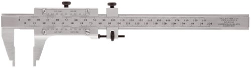 Starrett 123M-150 Messschieber, Stahl, Federbacke, 0-150 mm Reichweite, 0,01 mm Genauigkeit, 0,02 mm Auflösung