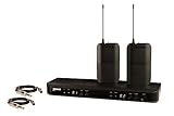 Shure BLX188/CVL UHF Wireless Mikrofonsystem - Perfekt für Interviews, Präsentationen - 14-Stunden-Batterielaufzeit, 100m Reichweite | Enthält (2) Lavalier-Mikrofone, Dual-Channel-Empfänger | K14 Band