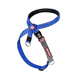 EzyDog Anti Zieh Geschirr Hund - Crosscheck Hundegeschirr für Kleine, Mittelgroße und Große Hunde, Hundetraining Zubehör, Reflektierendes, Größenverstellbar (XL, Blau)