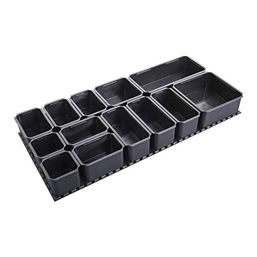 Unior 627395 627395-Conjunto cajas de plástico Con Base pade Serie Set.PB.990HPBMOD, Schwarz