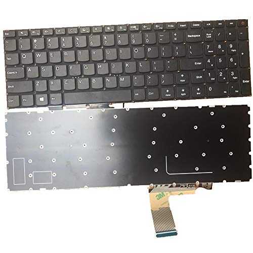 FQ Laptop Tastatur für Lenovo für IDEAPAD 110-15ACL 110-15AST 110-15IBD 110-15IBR 110-TOUCH-15ACL Schwarz Keine Hintergrundbeleuchtung Rahmenlos Amerikanische Version