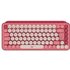 Logitech POP Bluetooth® Tastatur Deutsch, QWERTZ Himbeerrot, Korallenrot Easy Switch 3 Geräte, Mul