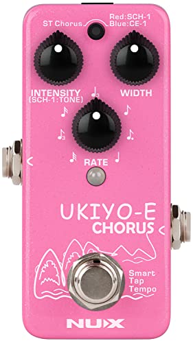 Ukiyo-E Mini Classic Chorus Pedal mit 3 wählbaren klassischen Chorus-Effekten und perfekt für Akkordwaschungen und zum Hinzufügen von Jangle zu strummed oder gepflückten Passagen