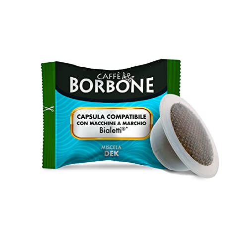 Caffè Borbone Dek Entkoffinierte Kaffeemischung - 100 Kapseln - Kompatibel mit Kaffeemaschinen der Marke Bialetti®*