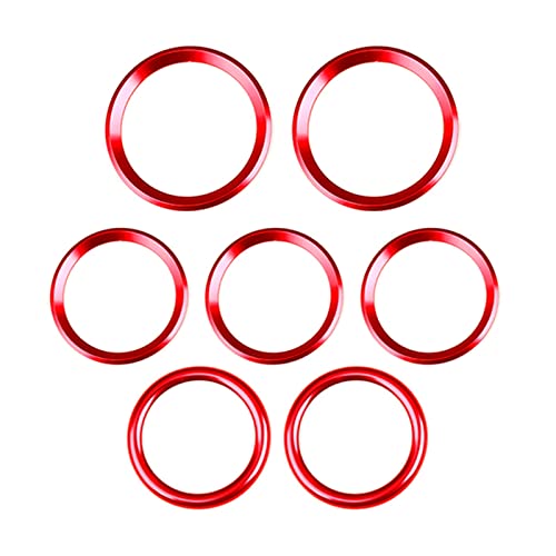 Innenleisten Für AB CLA GLA GLB 2020 2021 2022 Auto Klimaanlage AC Outlet Turbo Vent Ring Trim(Rot)