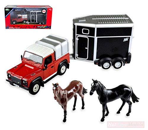 Britains Scale Modell KOMPATIBEL MIT Land Rover Horse Set 1:32 LC43239