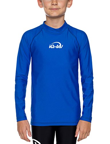 iQ-Company Kinder UV Kleidung 300 Langarm-Shirt, Blau (Dark-Blau), Gr. 128/134