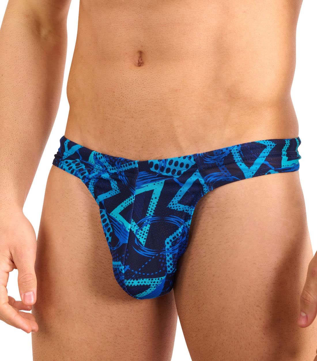 Kiniki Tan Through Sonnendurchlässiger Stringtanga Badehose Herren Bademode - Blue Lagoon