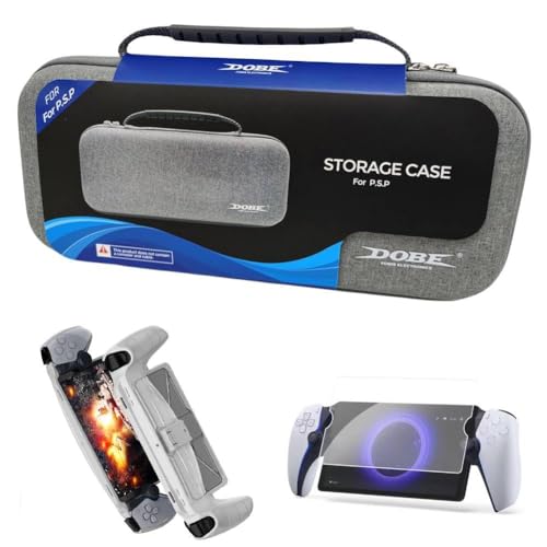 AZURAOKEY PS Portal-Zubehör, Hartschalen-Tragetasche, Silikon-Soft-Grip-Cover-Schutzhülle und Displayschutzfolie 8 Zoll for Playstation 5 Portal-Zubehör