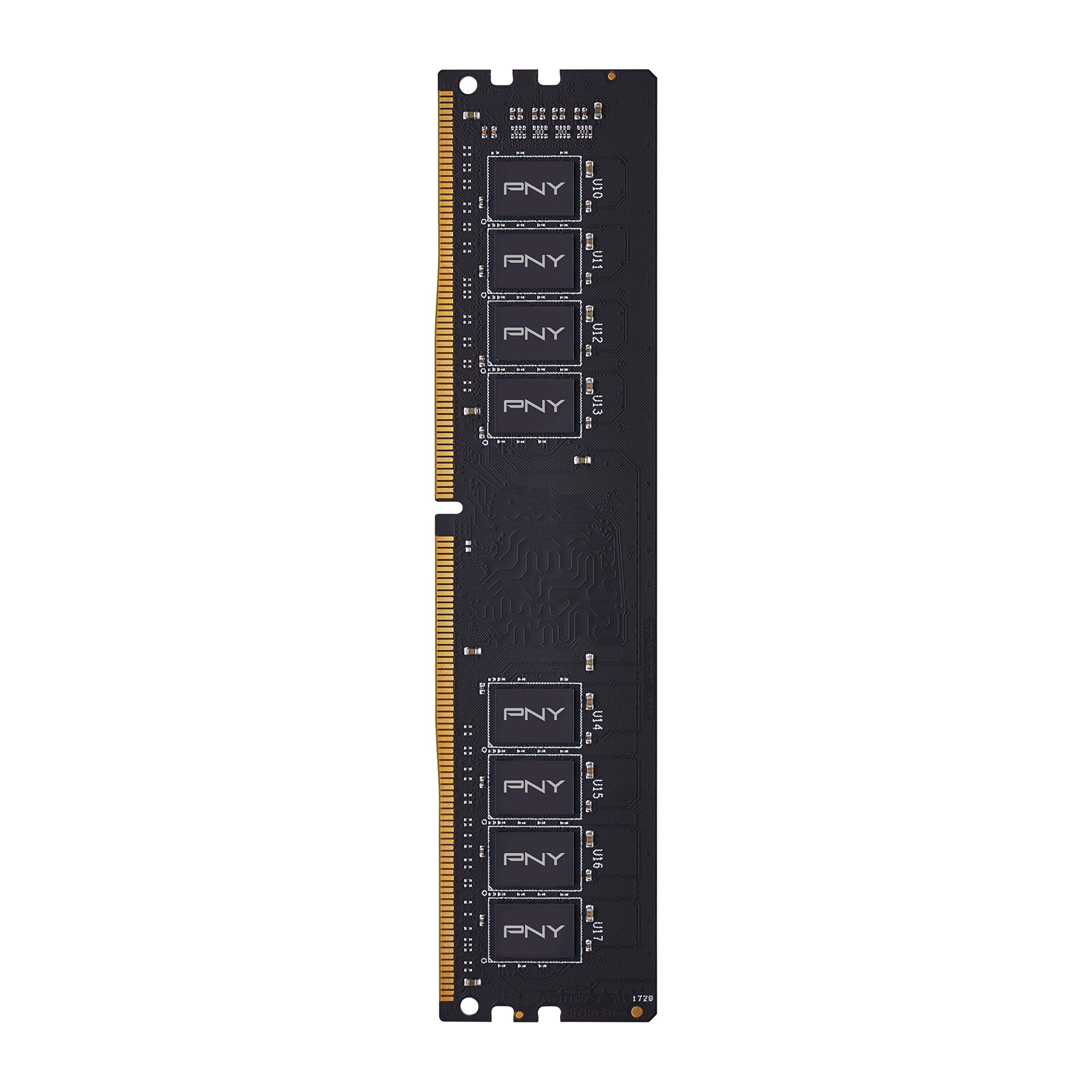 PNY Performance RAM DDR4 Desktop Memory DIMM 2666 MHz 4GB, MD4GSD42666, Schwarz