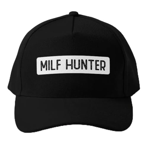 Baseballmütze Milf Hunter Baseballmütze Schwarz Jungenmütze Bedruckt Outdoor Frühlingssonne Mütze Einfarbig Fisch Snapback Sport Sommer