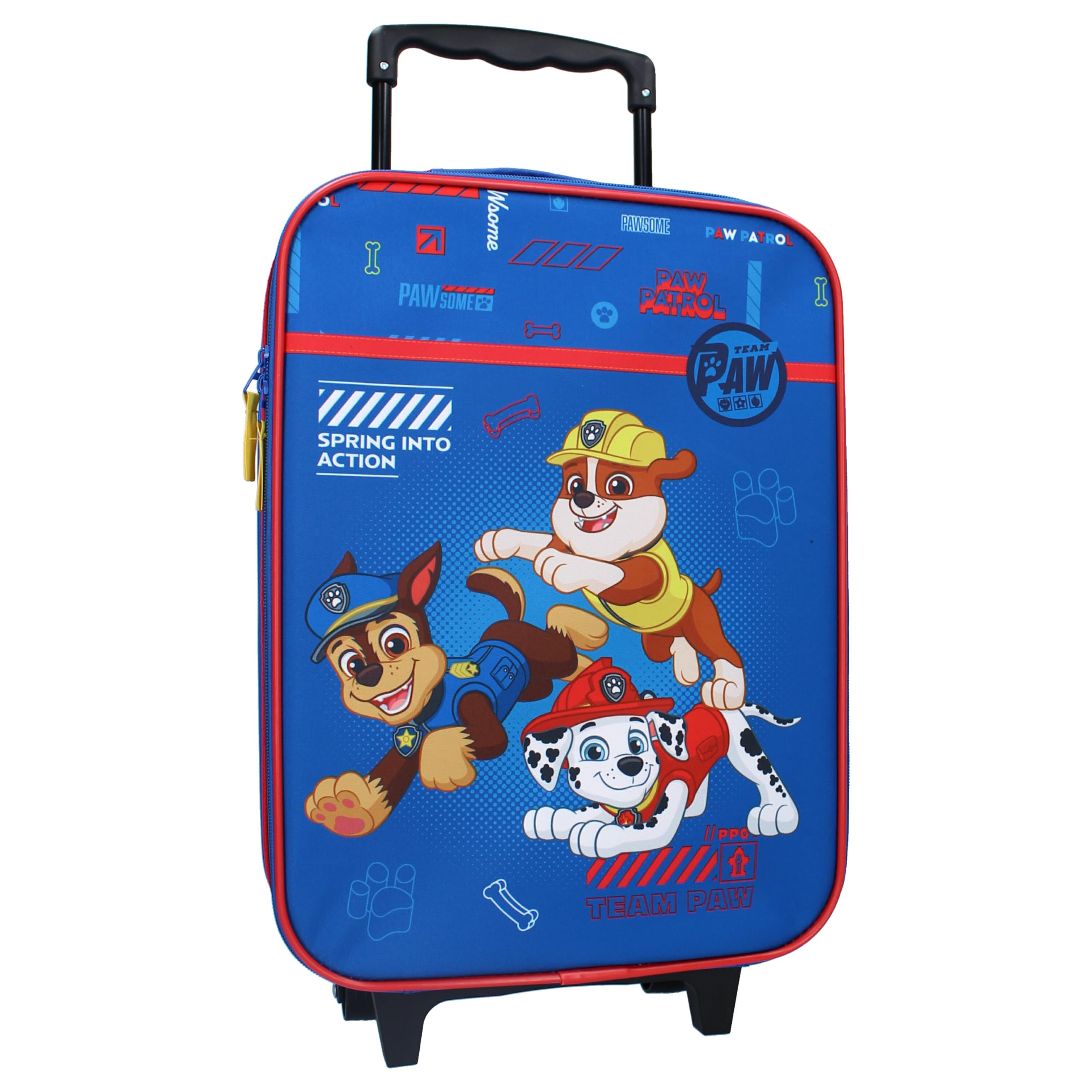 Vadobag Paw Patrol Trolley Koffer 12 L Jungen Handgepäck Kinder Kinderkoffer Reisekoffer Spielzeug Kindertrolley Innenmaße: 40 x 30 x 10 cm