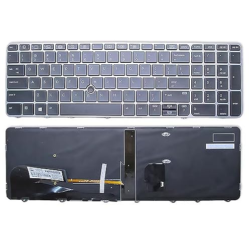 FQ Laptop Tastatur für HP EliteBook 850 G3 Schwarz Amerikanische Version