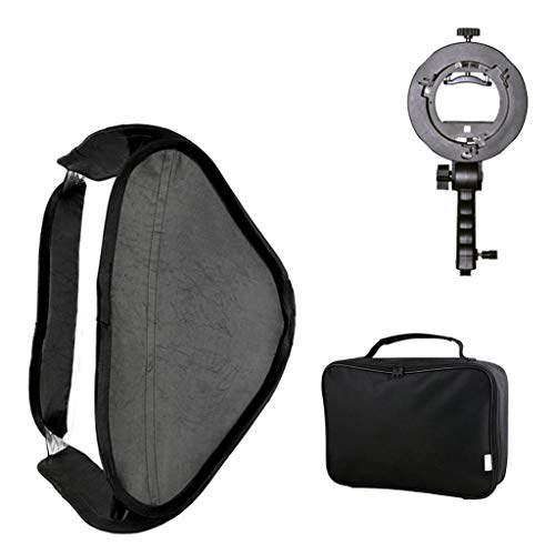 Godox klappbare Octagon Bouncer Diffusor Softbox für Blitzgerät (80x80 cm) schwarz