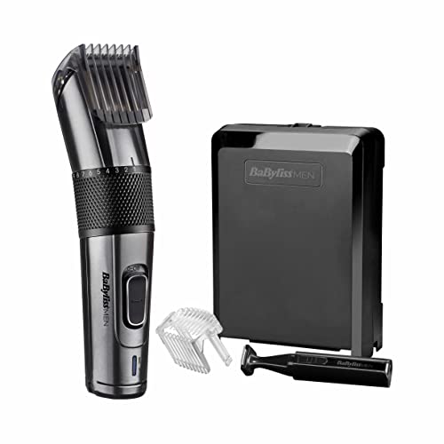 BaByliss Körper- und Bikinitrimmer Carbon Titanium E978E, inkl. Bürstenaufsatz und Bartaufsatz