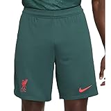 Liverpool Football Club DJ7744 Season 2022/23 Official Third Shorts Men's DK Atomic Teal/Siren RED XL