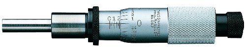 Starrett 663RL Mikrometer-Kopf, 0,2 cm Reichweite, 0,001 Zoll Graduierung, 0,0001 cm Genauigkeit, Ratschenstopp, Fingerhut, Sicherungsmutter