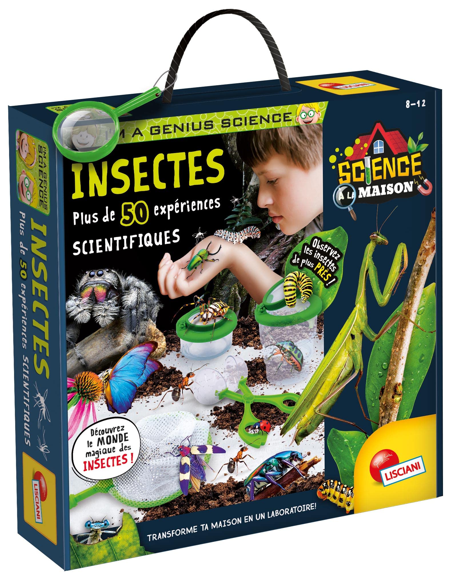 Lisciani I'm A Genius Science A La Maison Insekts Spiele für Kinder, FR97371-8-12 Anni, FR97371