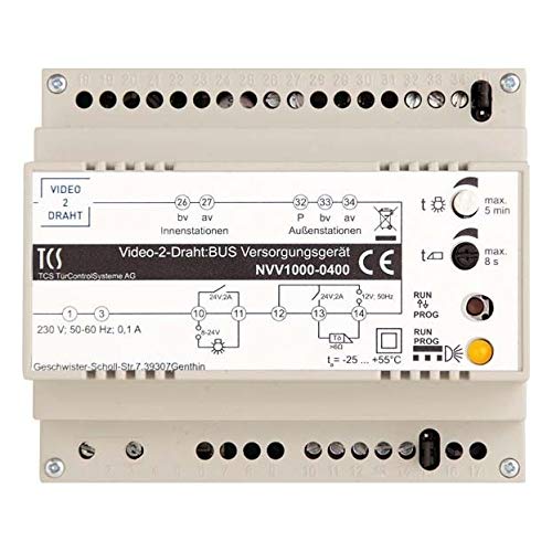 TCS Tür Control Versorgungs-/Steuergerät NVV1000-0400 für Video-2-Draht Netzgerät für Türkommunikation 4035138035019