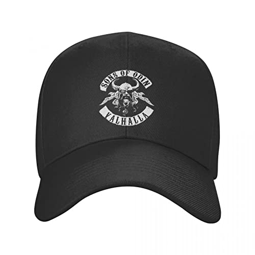 Baseballmütze Sons of Odin Valhalla Baseballmütze Damen Herren Atmungsaktiv Viking Norse Warrior Dad Hat Sport Hysteresenhüte Sommermützen