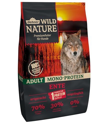 Dehner Wild Nature Hundetrockenfutter Adult, Mono-Protein, Ente, 4 kg