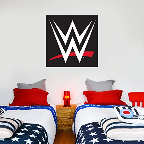 Beautiful Game WWE Wandtattoo, WWE Logo, Vinyl, 60 x 60 cm, Schwarz