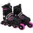 L.A. Sports Inline Skates, Polypropylen/Polyurethan, schwarz/pink - rosa