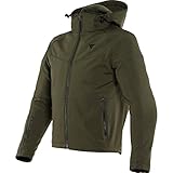 Dainese - Ignite Tex Jacket, Motorradjacke Herren, Wasserdichtes und Atmungsaktives Fleece, Motorrad Regenjacke, Schulter und Ellbogenprotektoren, Reflektierende Details, Dunkelgrün