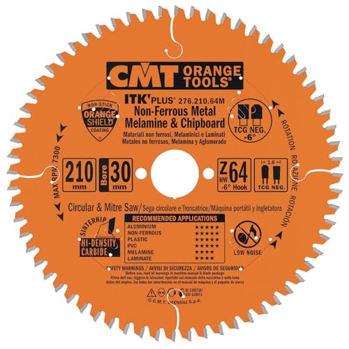 CMT ORANGE TOOLS 276.160.48H Kreissägeblatt X Aluminium HW 160x1.8/1.2x20+16 Z48 TCG NEG