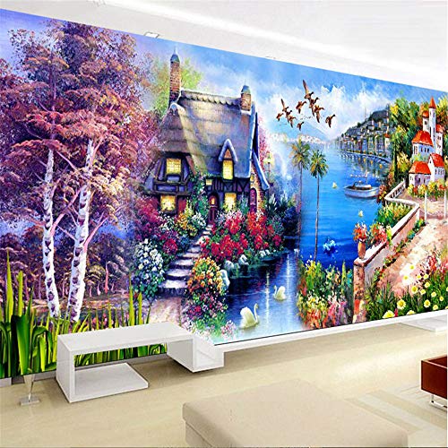 Nicole Knupfer 5D Diamant Painting Kit Full Bohrer DIY Diamond Malerei Kristall Strass Handwerk Wohnzimmer Wanddekoration (150 * 60cm)