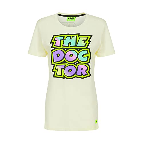 Valentino Rossi VR 46 Damen The Doctor T-Shirt, Light Yellow, M