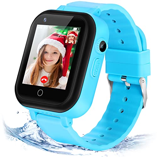 jianyana 4G Smartwatch Kinder Smart Watch mit GPS und Anruf, Voice Chat, SOS, Nachrichten, Schulmodi, Kamera, Uhr Telefon Weihnachten Geburtstag Geschenke für 3-14 Jahre Jungen Mädchen