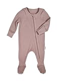 Baby Schlafanzüge mit Reißverschluss - Baby Pyjama aus gerippter Baumwolle - Weich und anschmiegsam Baby Onesies für 0-3 Jahre - Baby Schlafanzüge Neugeborene für Jungen und Mädchen - Fußloses Design