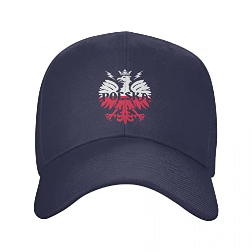 Baseball Cap Classic Polska Polish Eagle Baseball Cap für Damen Herren verstellbar Polen Pride Dad Hat Performance Sonnenhüte