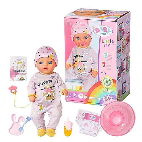 BABY Born 831960 Soft Touch Little Girl 36 cm