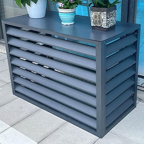 Abdeckung klimaanlage außengerät, klima splitgerät, Abdeckung der Außenklimaanlage, outdoor sonnenschutz abdeckung, Umfassender Outdoor-Winterschutz, Geeignet für Outdoor und Garten ( Color : Gray fla