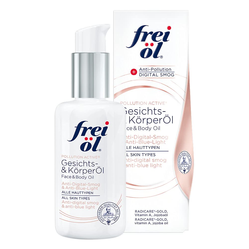 frei öl Pollution Active Gesichts- und KörperÖl, Anti Aging, Anti Pollution, Anti Bluelight, feuchtigkeitsspendend, vegan, 100 ml