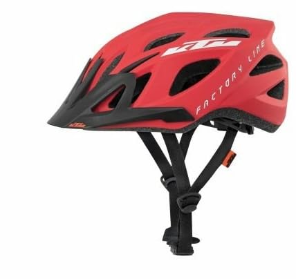 KTM Helm Fahrradhelm Unisex Rot matt/Silber Matt Factory Line 54-58 cm