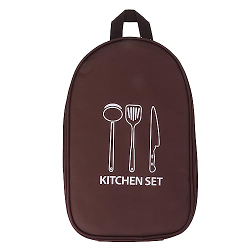 Tragbare B B Q Kochgeschirr-Tasche für Camping, Reisen, Kochutensilien, Tasche mit Griff, für Grill, Camping, Kochgeschirr, Küchenset, Braun, mehrfarbig, 60_x_180_cm