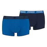 PUMA Herren Shortboxer Unterhosen Trunks 100000884 10er Pack, Wäschegröße:S, Artikel:-003 True Blue